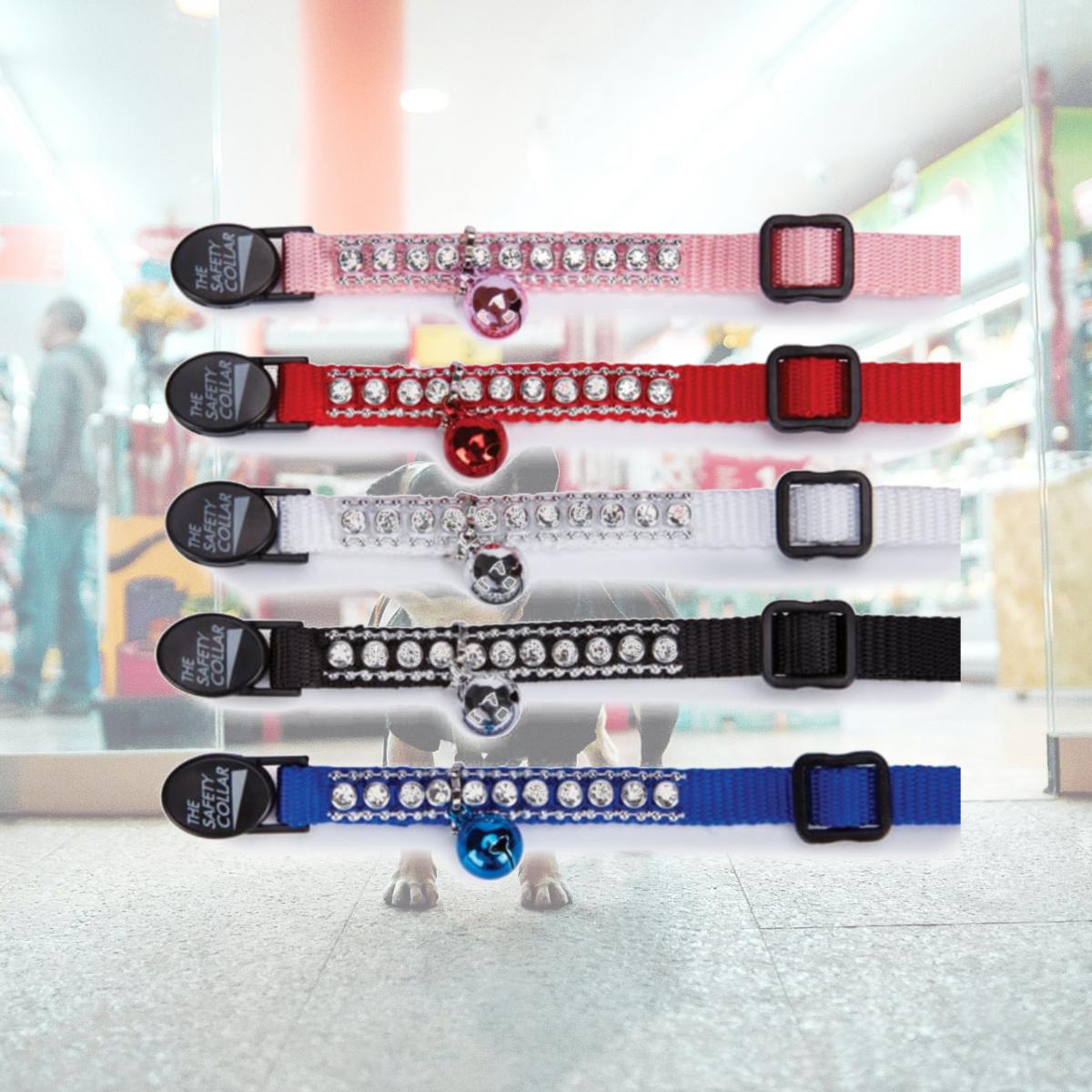 Picture of  East Side Collection Rhinestone Cat Collar Black