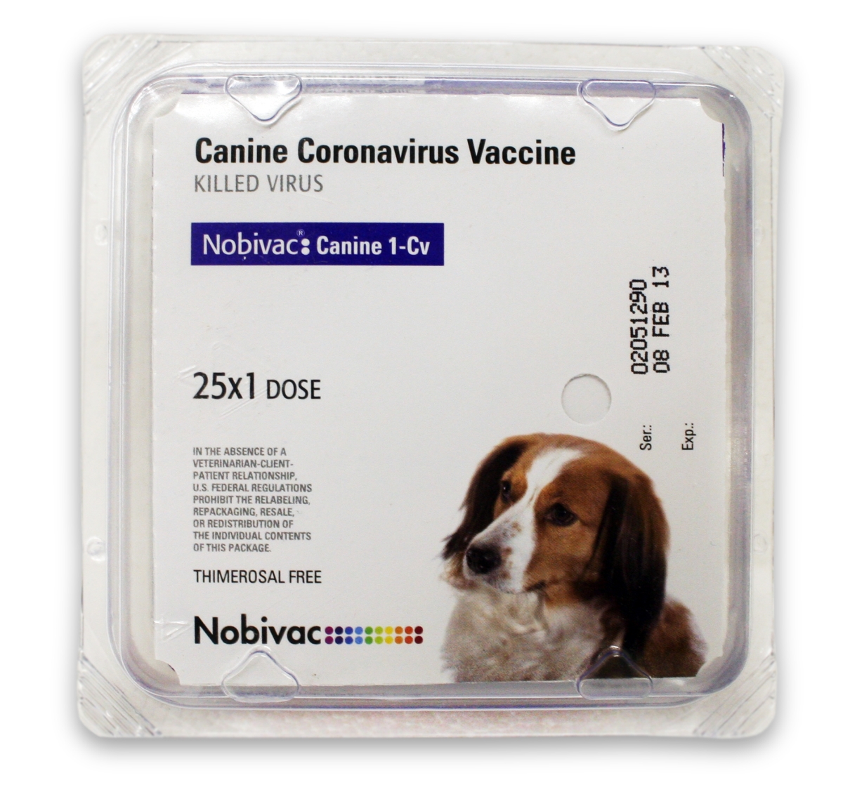 Picture of Intervet & Merck Animal Health 003SCH-3902 25 x 1 Dose Nobivac Canine 1-Cv for Dog