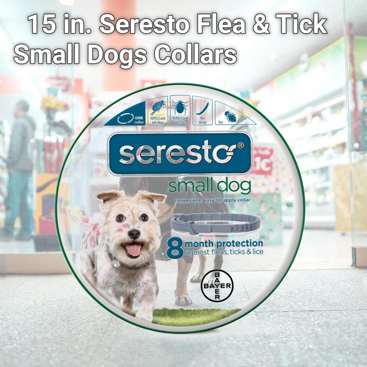 Picture of Bayer Animal Health 004BAY-80100 15 in. Seresto Flea & Tick Small Dogs Collars