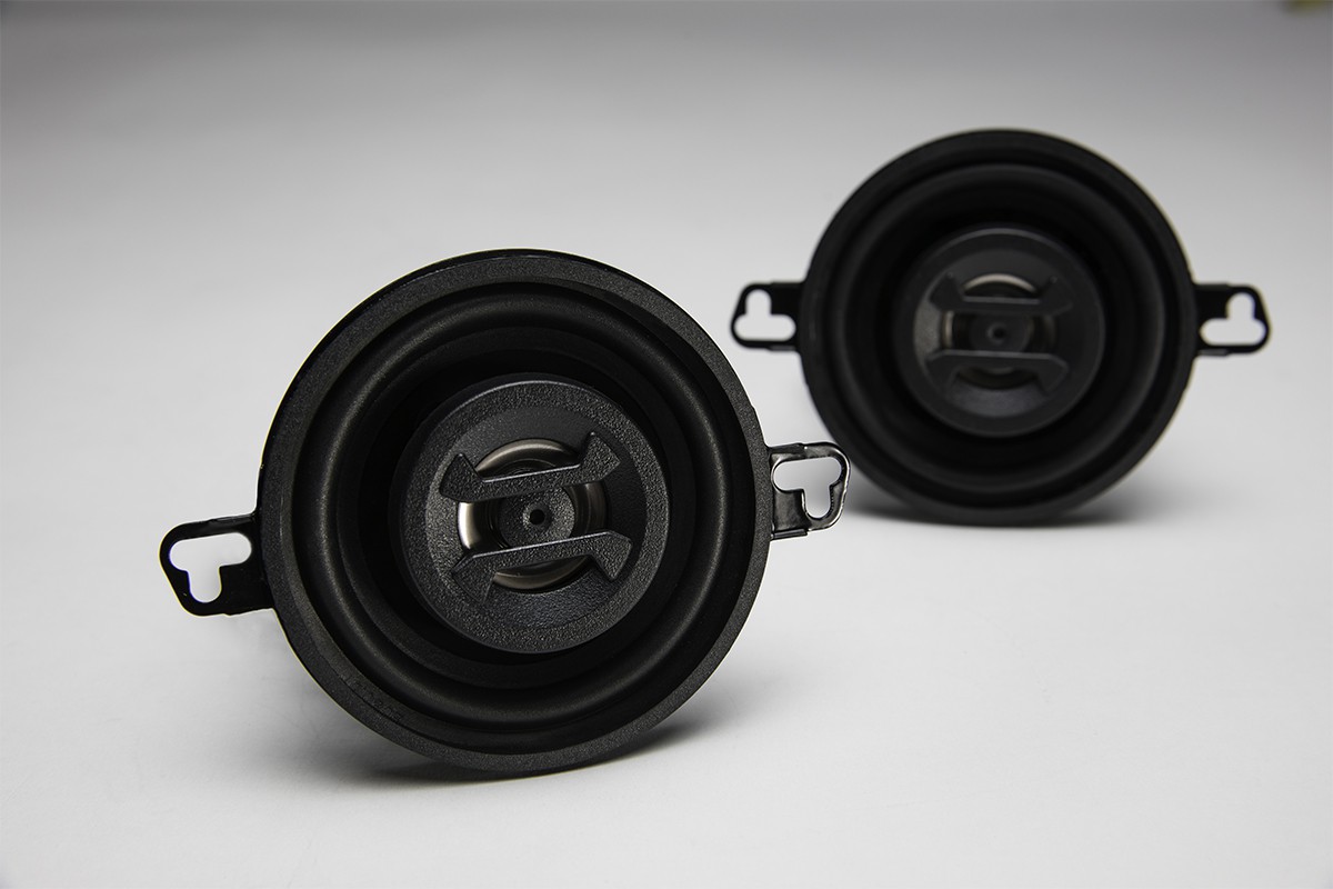 3.5 in. 2 Way Zeus Series Coaxial Speakers Black -  PlugIt, PL859292