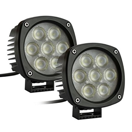 RS-4CREE-35W-2 4.3 in. 35W Round Marine LED Spotlights Black -  Marine Sport