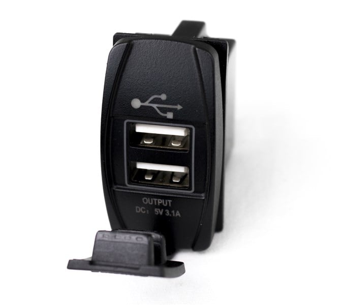 RSRSUSBB 2 Part Rocker Switch, Blue