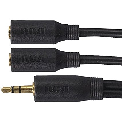 Picture of Rca AH202DR 3.5 mm Stereo Headphone Y - Adapter