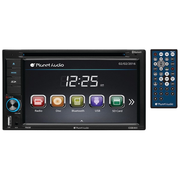 Picture of Planet Audio P9628B 6.2 in. Double Touchscreen DVD Receiver with Bluetooth