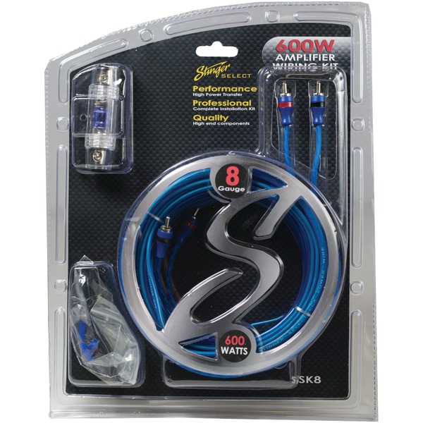 8 Gauge Select Wiring Kit with Ultraflexible Copper-Clad Aluminum Cables
