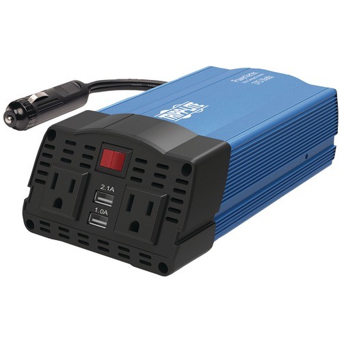 Picture of Tripp Lite PV375USB 375W Continuous PowerVerter Ultracompact Car Inverter with USB & Battery Cables