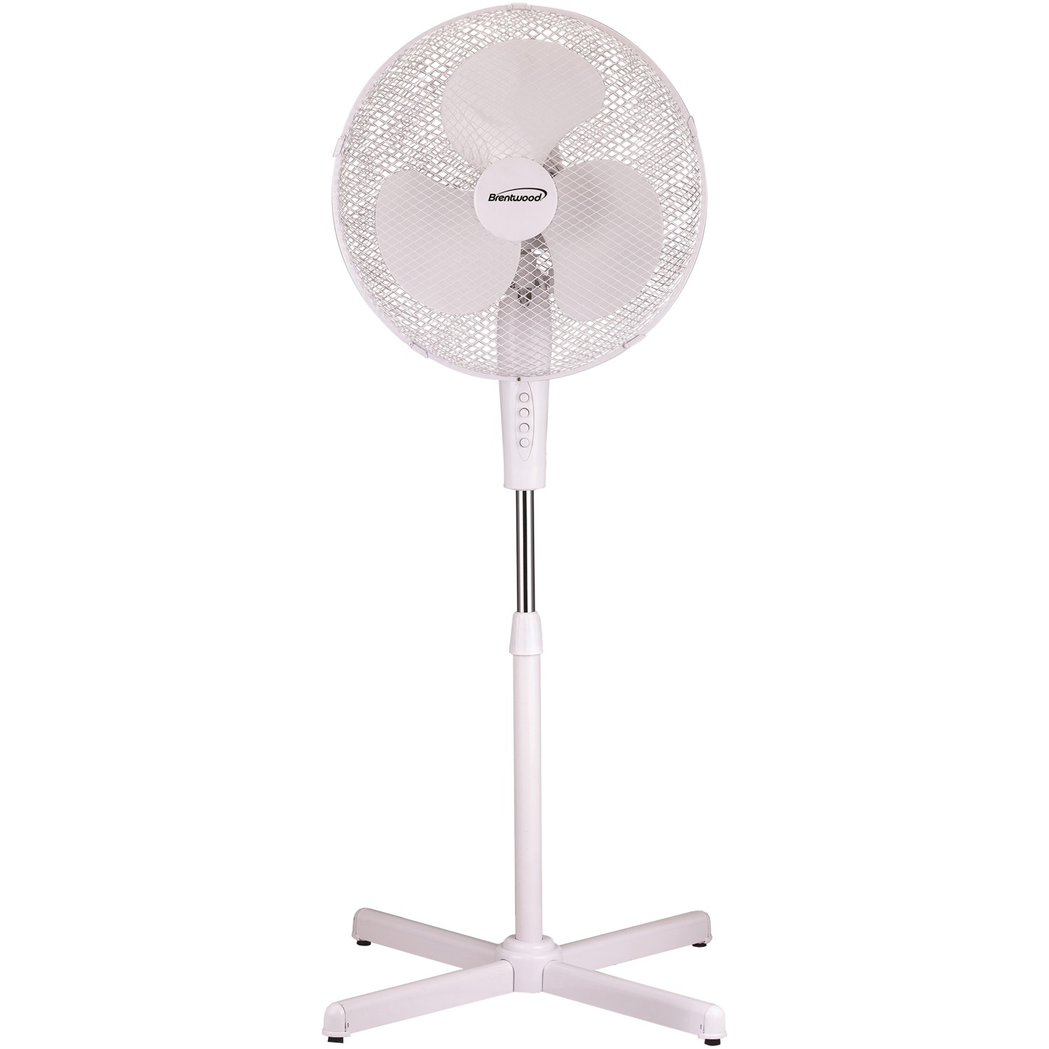 16 in. Oscillating Stand Fan, White