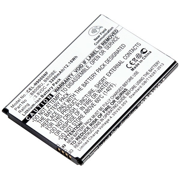 Picture of Dantona CEL-N9000NF 3.8V 3200mAh Lion Cell Phone Replacement Battery