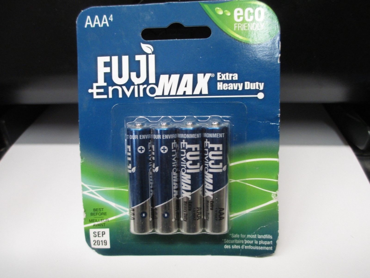 3400BP4 Enviro Max AAA Extra Heavy-Duty Batteries - Pack of 4