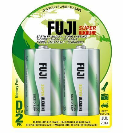 4100BP2 Enviro Max D Super Alkaline Batteries - Pack of 2