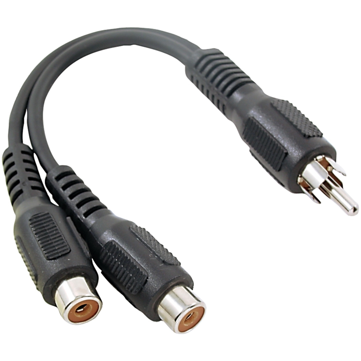Picture of RCA RCAAH25R 1 Male to 2 Females Y-Adapter - Black