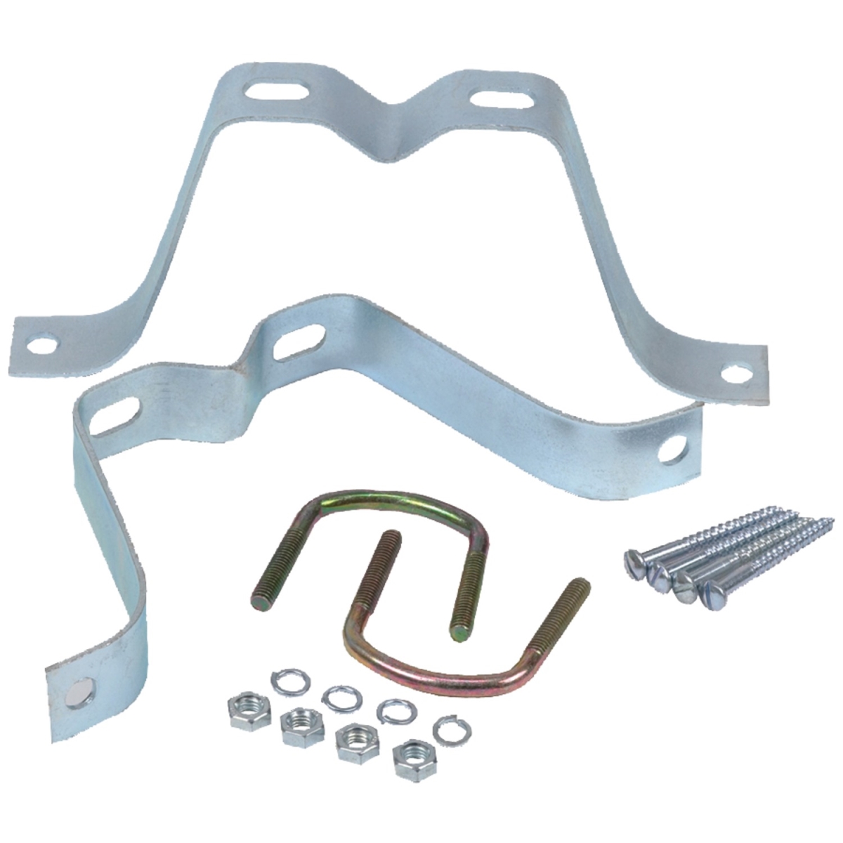 VH125R 4 in. Antenna Wall Mount Kit, Silver - Pack of 2