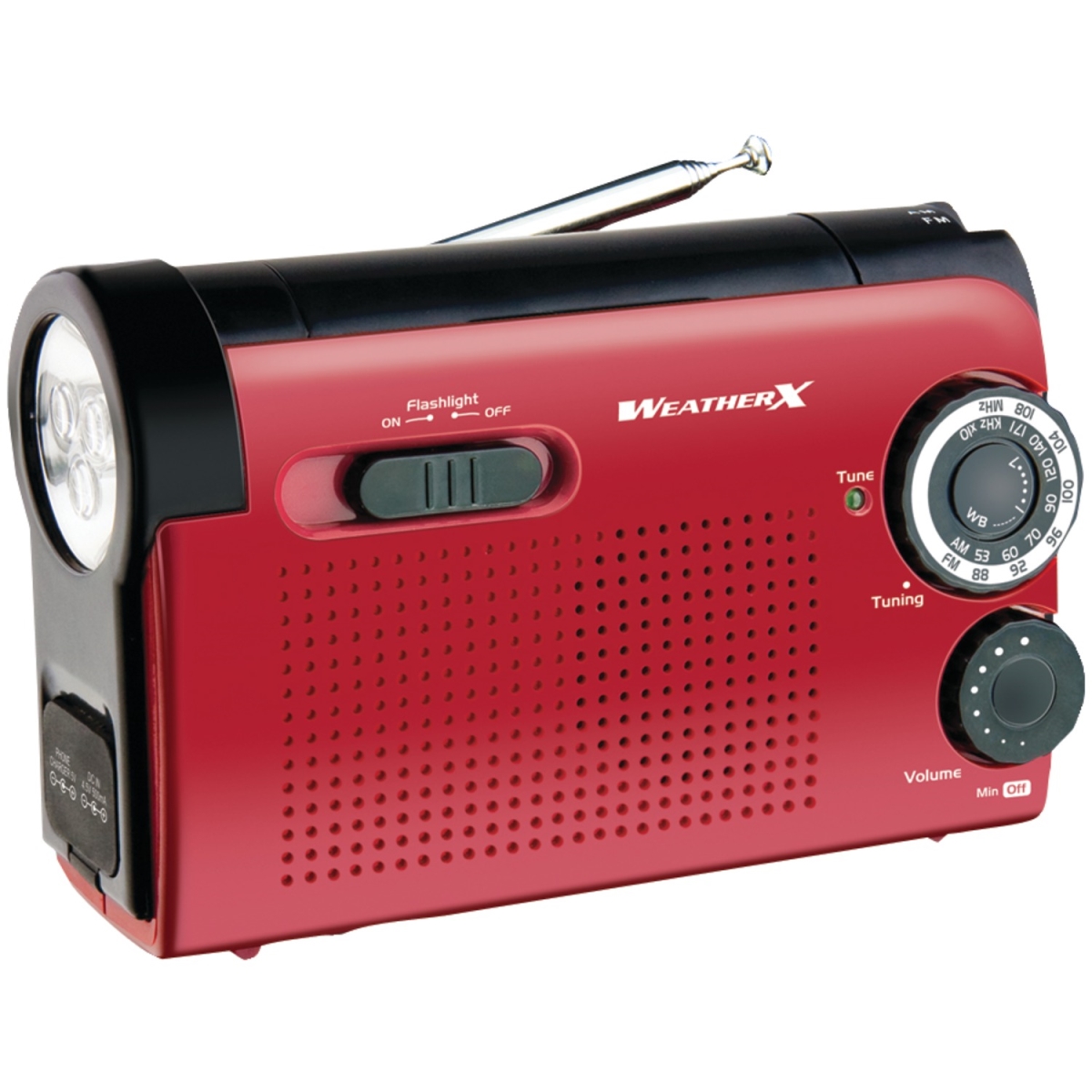 Picture of Weatherx GPXWR182R WeatherX Flashlight with AM&#44; FM & Weather Radio