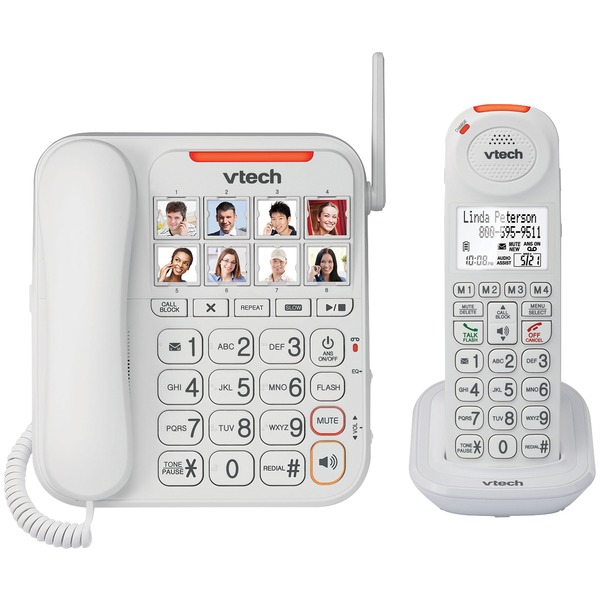 Picture of VTech VTSN5147 Amplified Corded & Cordless Answering System with Big Buttons & Display