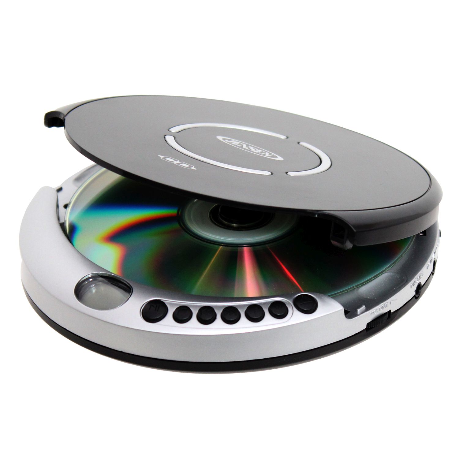 Picture of Jensen CD-60R Portable CD Player with Bass Boost&#44; Silver