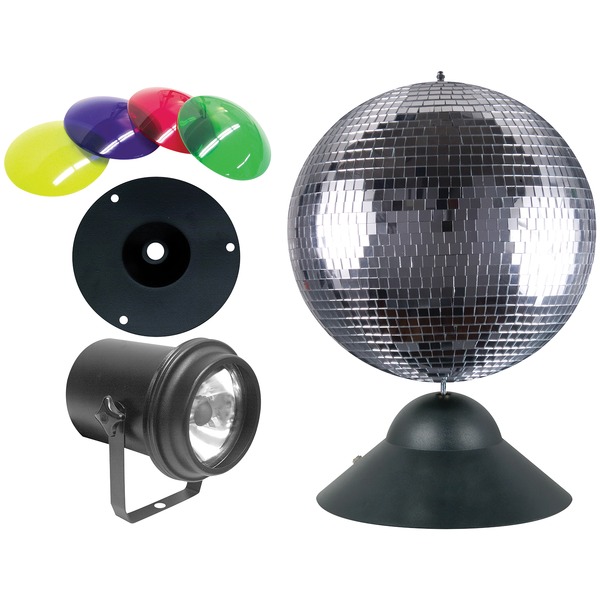 Picture of ADJ MB 8 COMBO Mirror Ball Combo&#44; Black & Silver