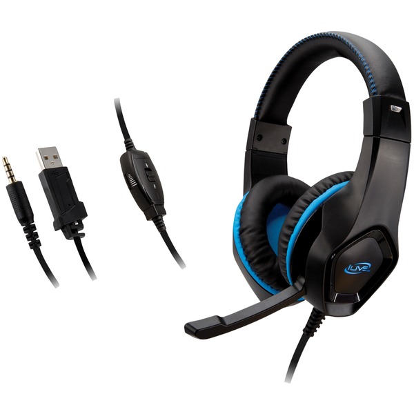 Picture of iLive IAHG19B 3.5 mm Gaming Headphones, Black