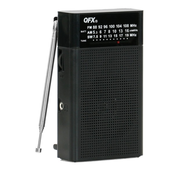 Picture of QFX R-35 AM-FM & SW 3 Band Radio&#44; Black