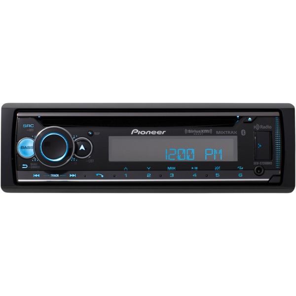 DEH-S7200BHS Single Din CD Receiver with Bluetooth, HD Radio & Sirius XM Ready -  Pioneer