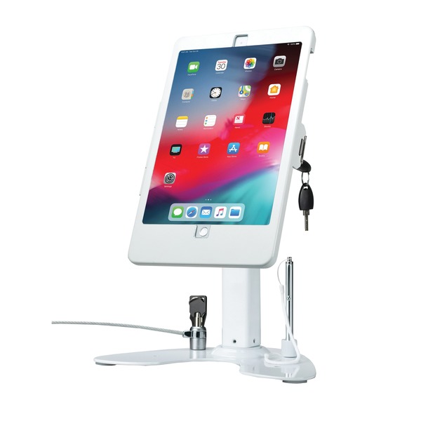 Picture of CTA Digital PAD-ASKW10 7 Generation Ipad Security Kiosk Stand&#44; White