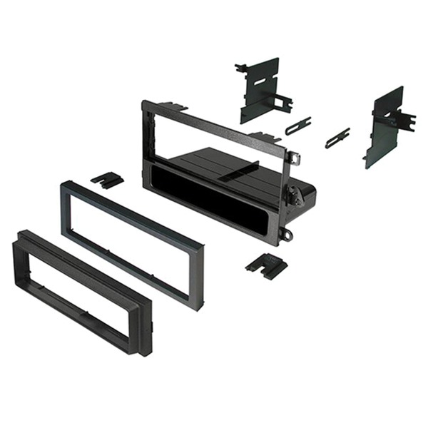GMK420 Single DIN Black Stereo Dash Kit with Trim Ring & Pocket for 1997-2005 Century Skylark Buick