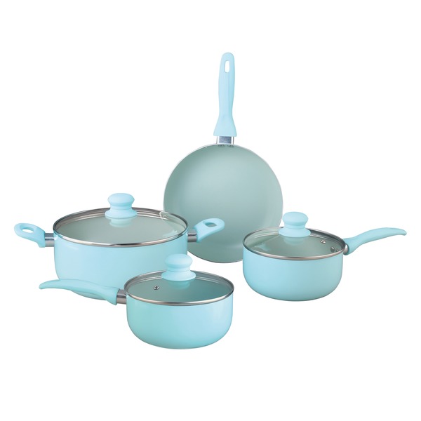 Picture of Brentwood BPS-207BL Aluminum Non-Stick Cookware Set&#44; Blue - 7 Piece