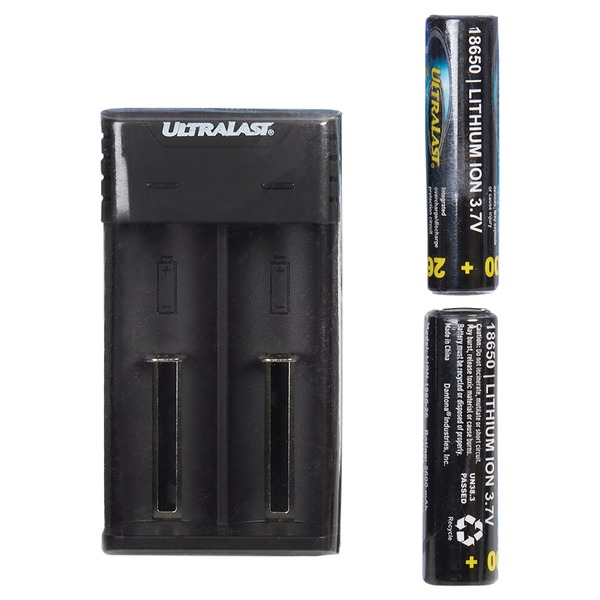 Picture of Ultralast UL1865K-26 5V Lithium Ion Charger & Batteries Combo Kit