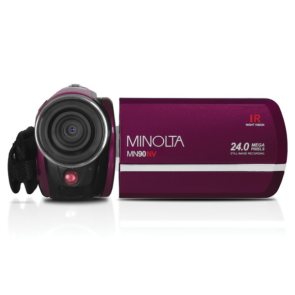 Picture of Minolta MN90NV-M Full HD 1080p IR Night Vision Camcorder&#44; Red