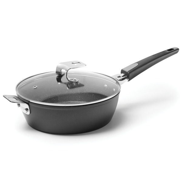 Picture of The Rock by Starfrit 034712-004-0000 9 in. Fry or Cake Pan with T-Lock Detachable Handle