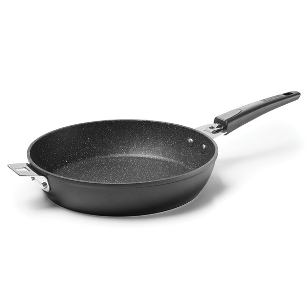 Picture of The Rock by Starfrit 034715-004-0000 11 in. Round Fry Pan with T-Lock Detachable Handle
