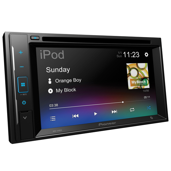 Picture of Pioneer AVH-240EX 6.2 in. Double-DIN DVD Digital Media Receiver with Bluetooth