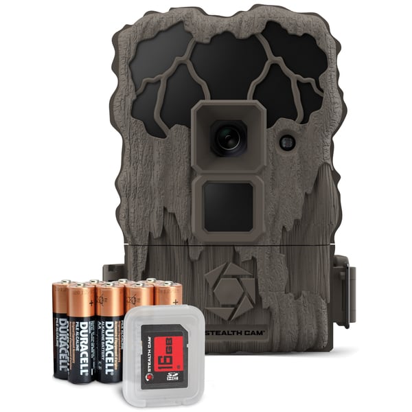 Picture of Stealth Cam STC-QS20NGK 720p 20-Megapixel Digital Scouting Camera Combo with No Glo Flash & SD Card