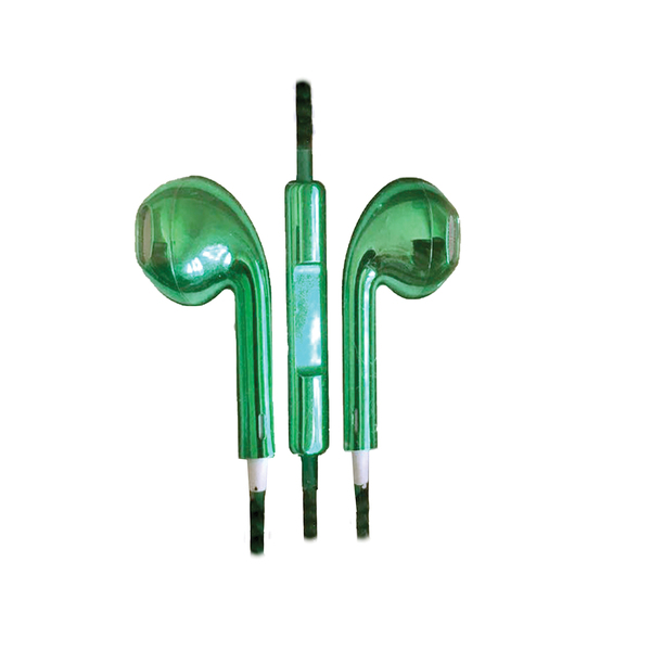 Picture of AT&T R EBA01-GRN Stereo Earbuds with Microphone&#44; Green