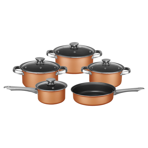 Picture of Brentwood Appliances BPS-309C Non-Stick Cookware Set&#44; Copper - 9 Piece