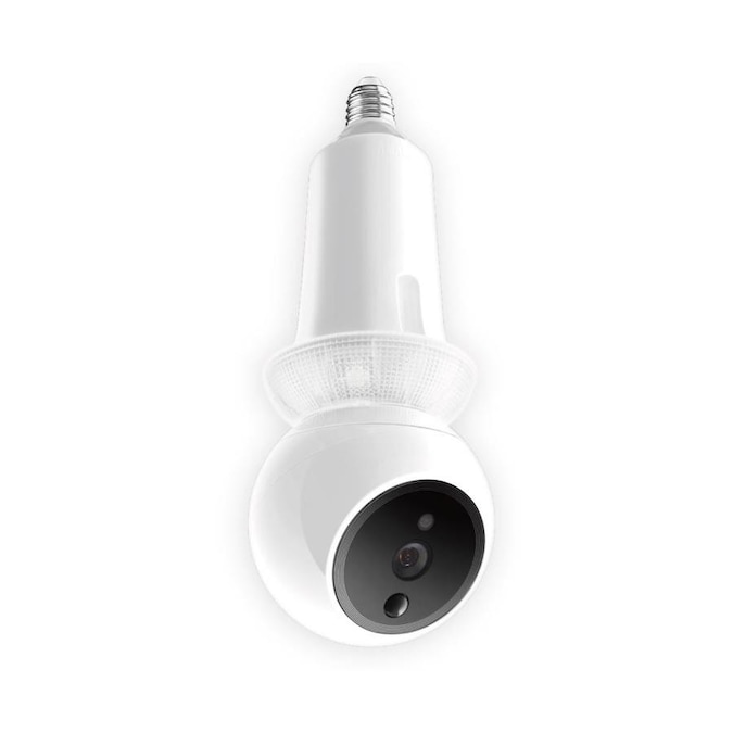 Picture of Amaryllo ACR1501R23WHE26 Zeus Biometric Auto Tracking Light Bulb Indoor Security Camera&#44; White