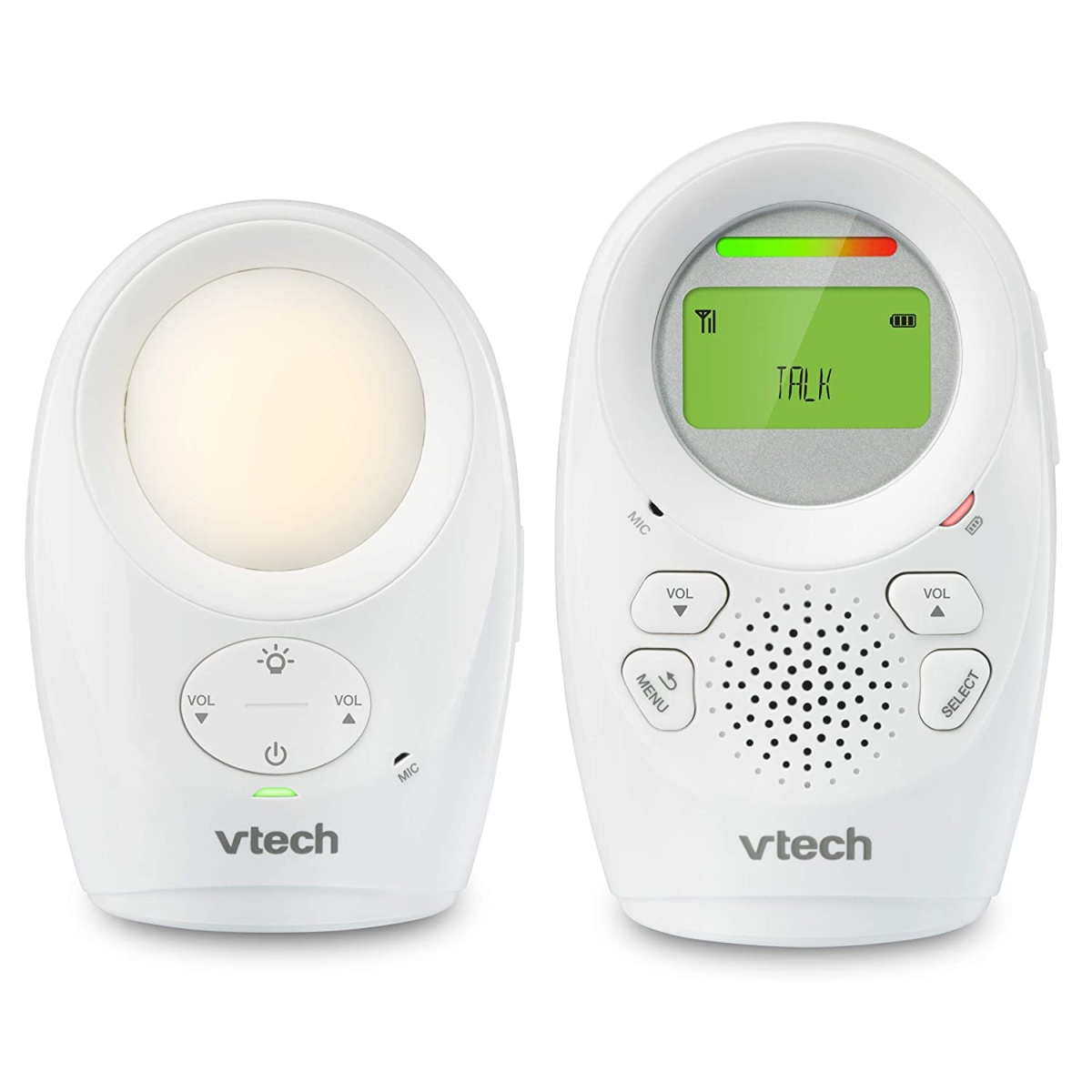 Picture of Vtech DM1211 Enhanced Range Digital Audio Baby Monitor&#44; Silver & White