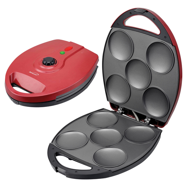Picture of Brentwood Kool Zone AR-137R 1&#44;200W Nonstick Arepa Maker&#44; Red - 5 Piece
