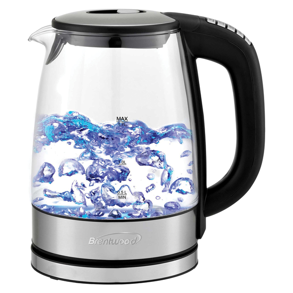 Picture of Brentwood KT-1982DBK 1.7 ltr Cordless Digital Glass Electric Kettle&#44; Black