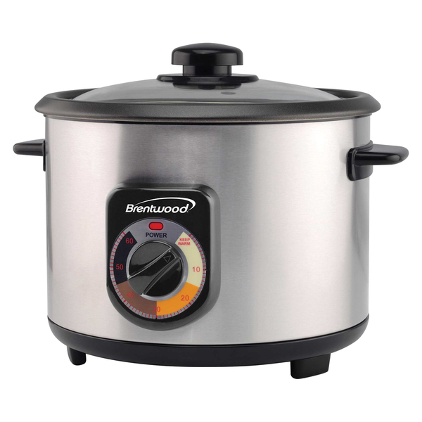 Picture of Brentwood Kool Zone TS-1210S 5 Cup Crunchy Persian Rice Cooker&#44; Stainless Steel