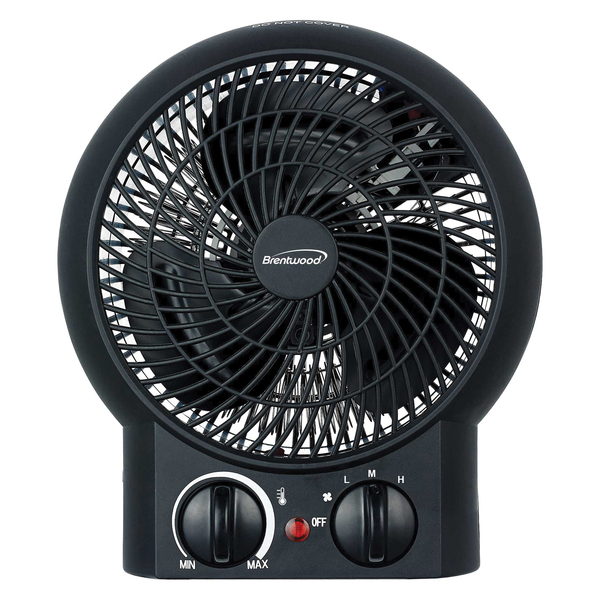 Picture of Brentwood H-F304BK 1500W Portable Electric Space Heater & Fan&#44; Black