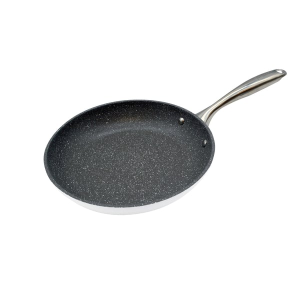 Picture of The Rock by Starfrit 030833-004-0000 9.5 in. Zero Ceramic Nonstick Fry Pan&#44; Ivory