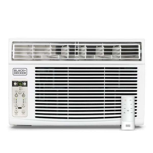 Picture of Black Plus Decker BD06WT6 6000 BTU 4-Speed 490W Energy Star Electronic Window Air Conditioner with Remote