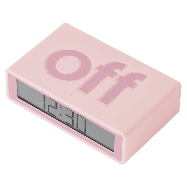 Picture of Lexon LR151P9 Flip Plus Mini Reversible Travel Alarm Clock&#44; Pink