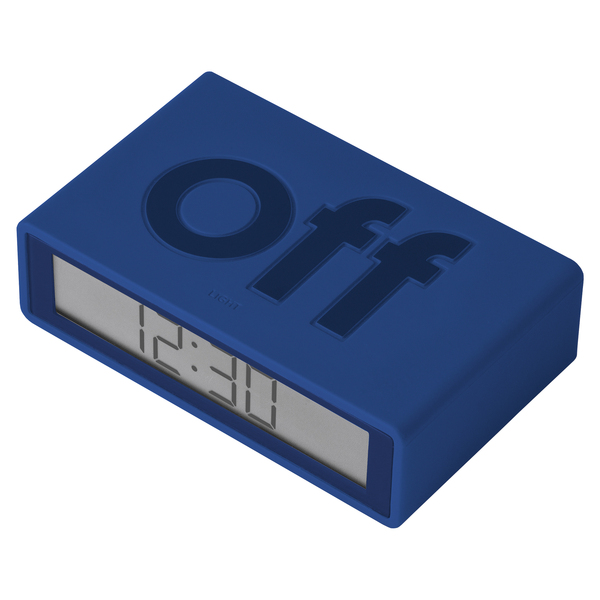 Picture of Lexon LR151DB9 Flip Plus Mini Reversible Travel Alarm Clock&#44; Dark Blue