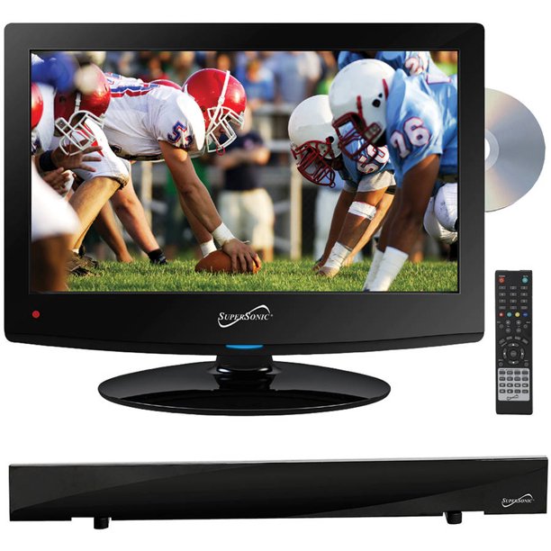 Supersonic 818549021697 15.6 in. Class, HD LED TV-DVD Combo, 720P, 60Hz & HDTV Flat Digital Antenna -  Super Sonic Inc