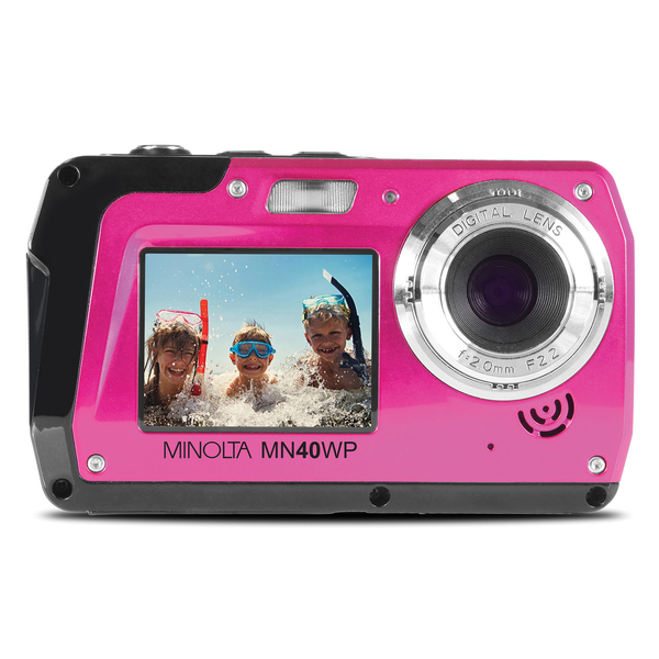 Picture of Minolta MN40WP-PK 48.0-Megapixel Waterproof Digital Camera&#44; Pink