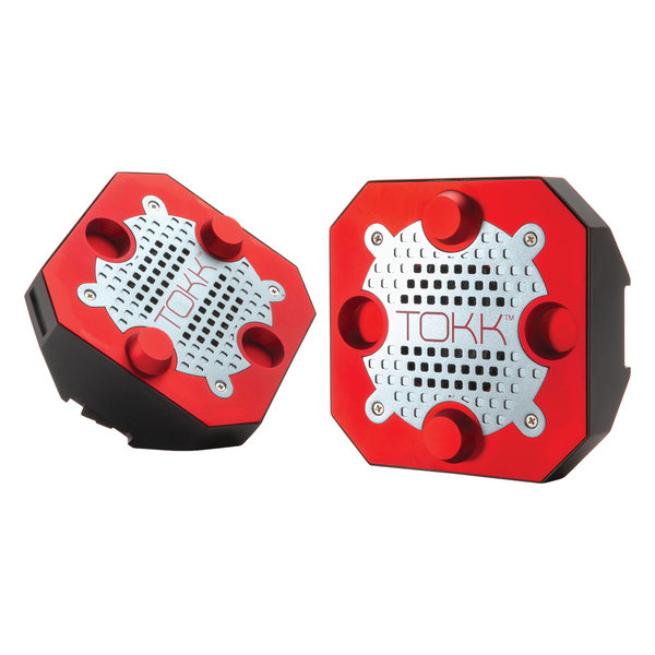 R4001 Reactor XL 8W-RMS Bluetooth Rechargeable Speakers with Microphone, Red - Pack of 2 -  TOKK