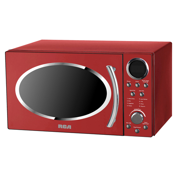 RMW987-RED 900W 0.9 cu. ft. Retro Countertop Microwave, Red -  RCA