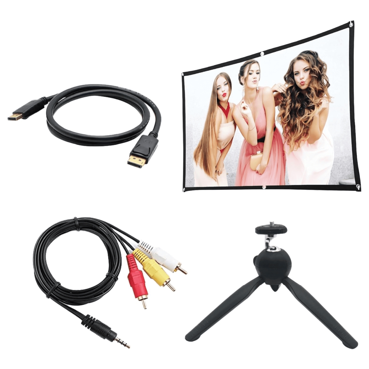 Supersonic SC-180AC Home Theater Projector Kit, Black
