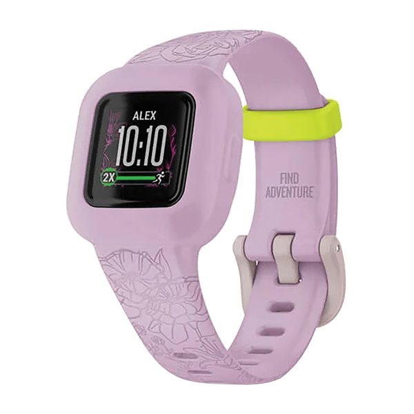 Picture of Garmin 010-02441-21 14.11 x 14.11 mm Vivo Fit jr. 3 Fitness Tracker, Lilac Floral